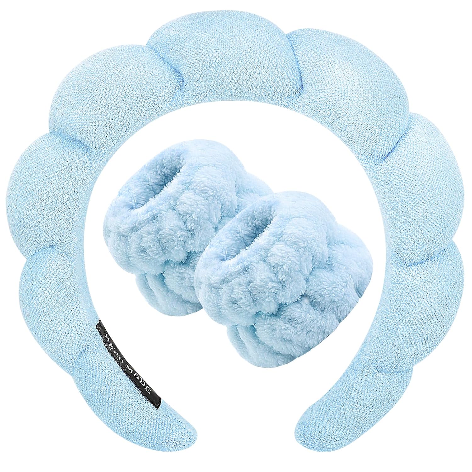 Face-Washing Headband + Wristband Set