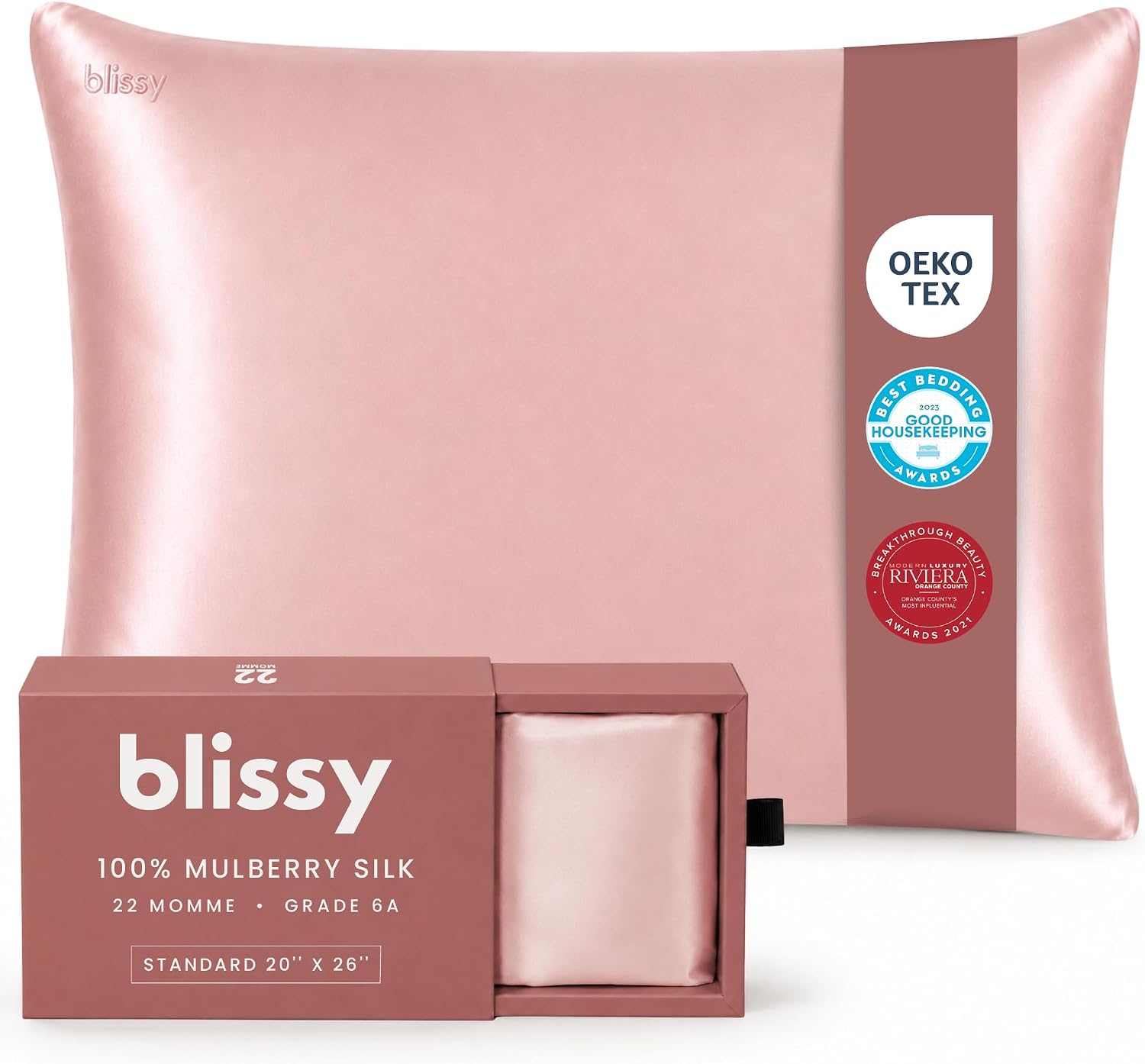Blissy Mulberry Silk Pillowcase